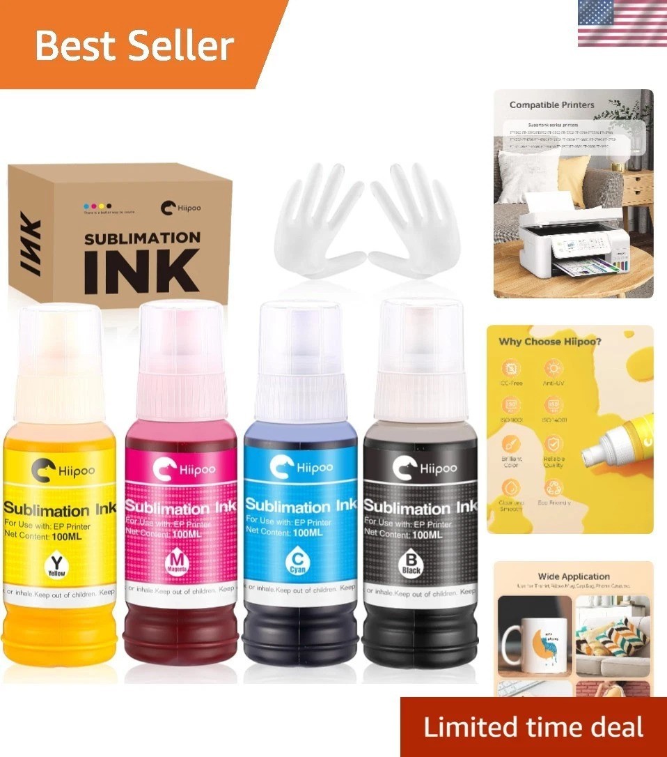 Vibrant Sublimation Ink for ET-15000 Printer