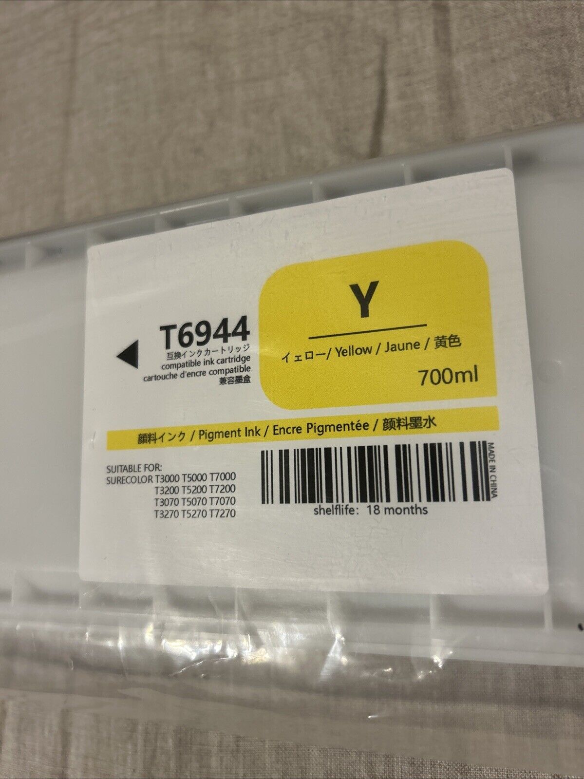 Epson T6944 Genuine Yellow Ink Cartridge 700ml in Box