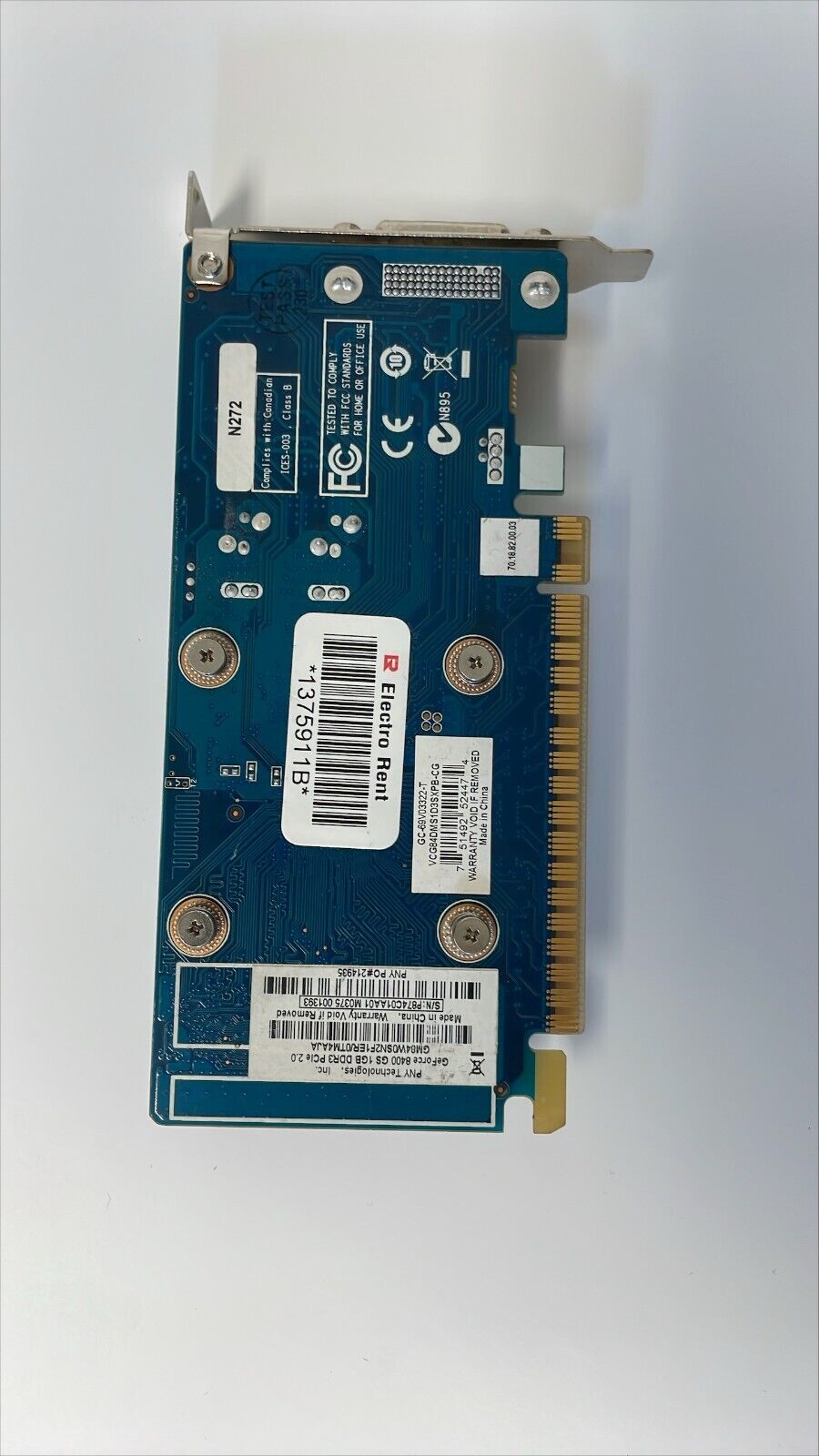 nVidia EVGA GeForce 8400 GS 512MB DDR3 PC-e 2.0 x16 Video Graphics Card 1GB