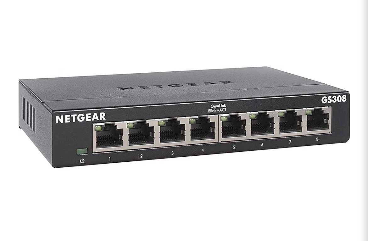 NETGEAR 8-Port Gigabit Ethernet Unmanaged Network Switch Model GS308
