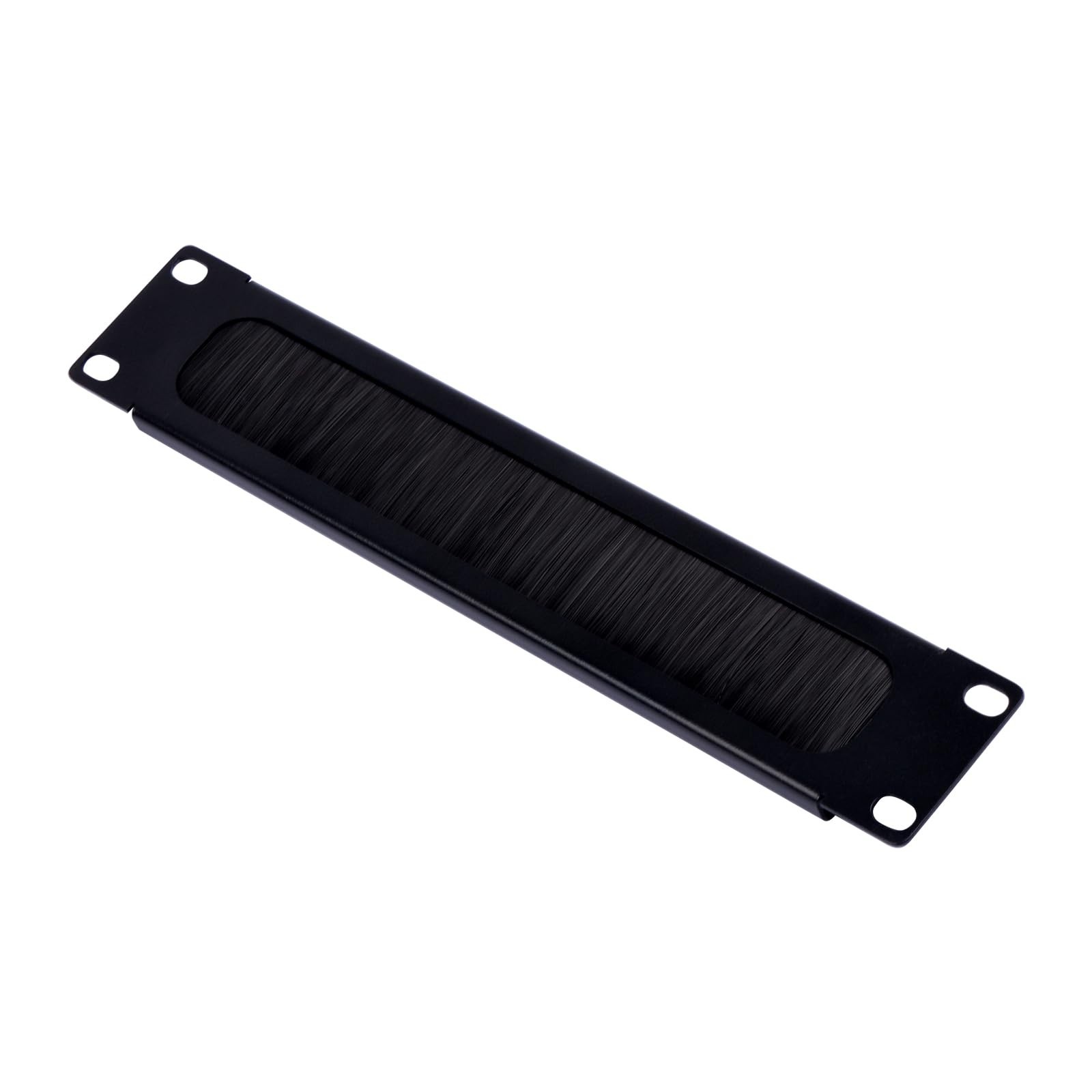 1U Brush Cable Manager Rack Mount for 10" Server Rack - Cable Management Panel f