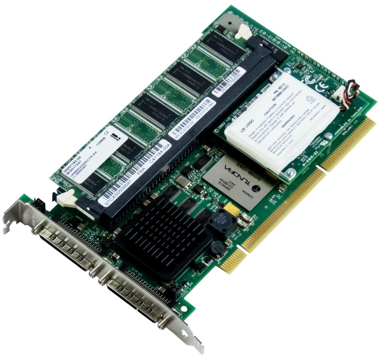 Controller Intel SRCU42X SCSI RAID 128MB PCI-X + BBU