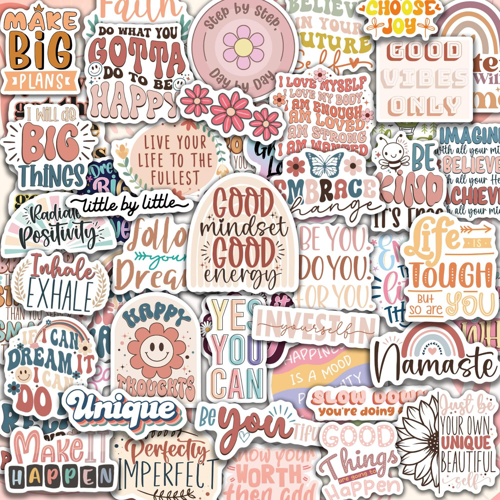 300PCS Motivational Stickers for Vision Board by Puraesla Water Bottles Multi 