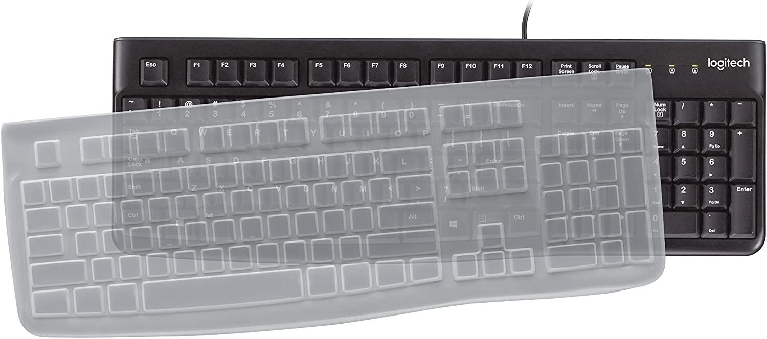 Logitech K120 Keyboard with Silicone Protective Cover for EDU 920-010015 NEW 