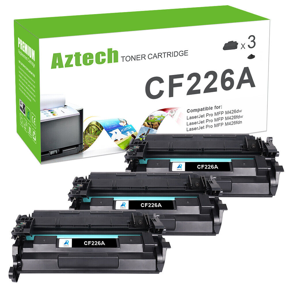 3PK CF226A Toner Cartridges for HP 26A LaserJet Pro M402dne MFP M426fdw M426fdn
