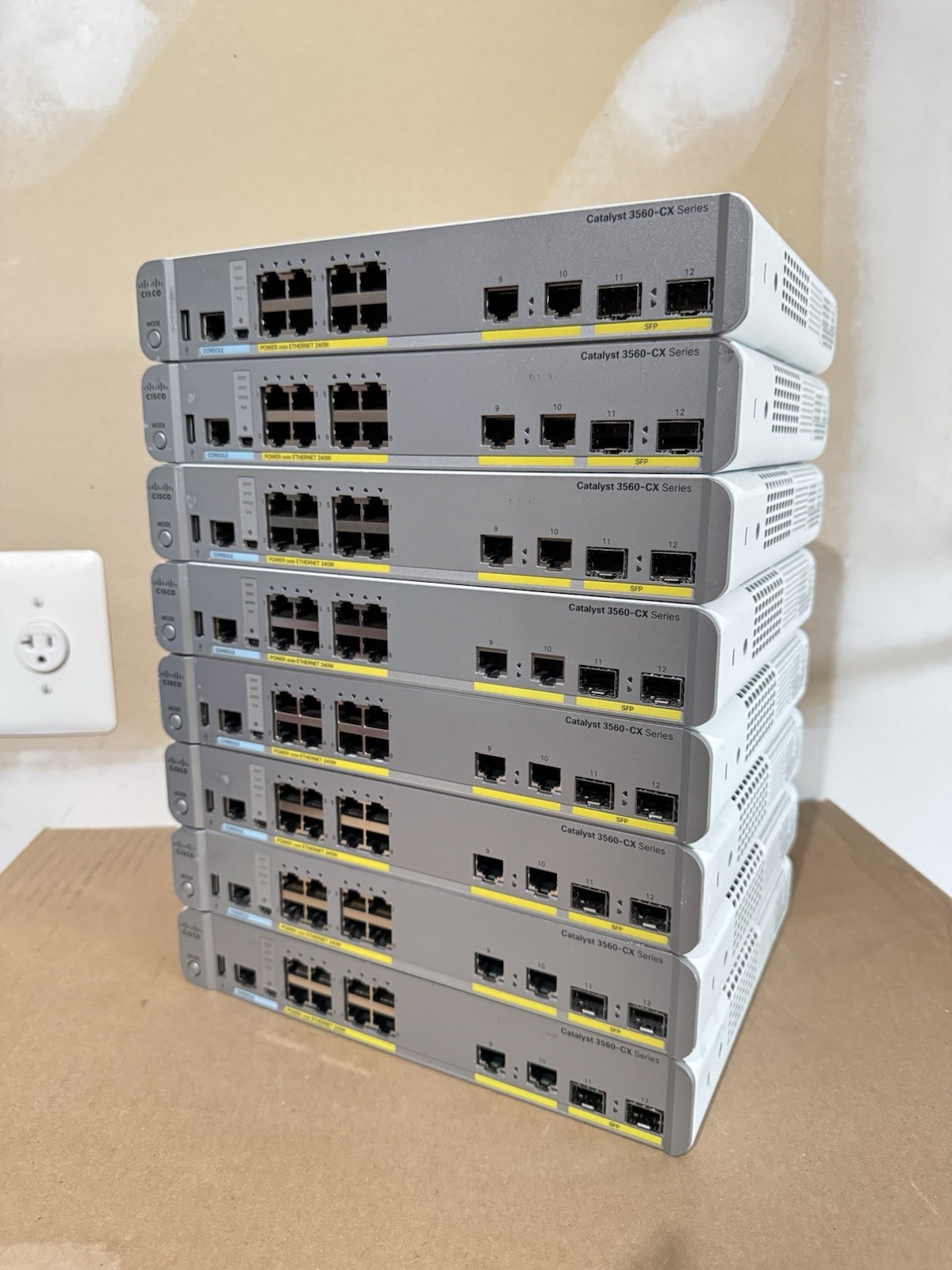 Cisco Catalyst WS-C3560CX-8PC-S Managed Switch 8 PoE+ Port | Quantity Available