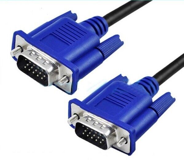 6ft 10ft 15ft 25ft 30ft VGA 15Pin Male To Male Extension Cable For HD PC Lot
