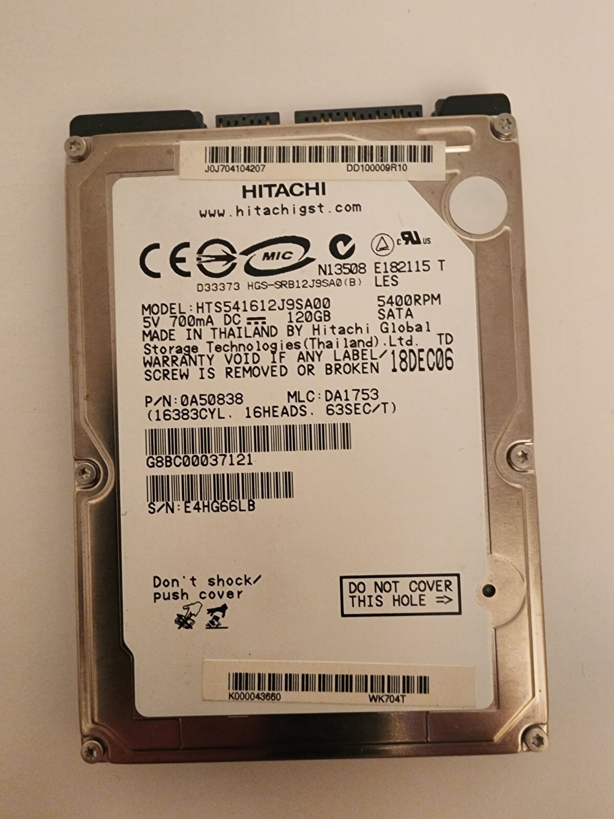 Hitachi 160 GB SATA
