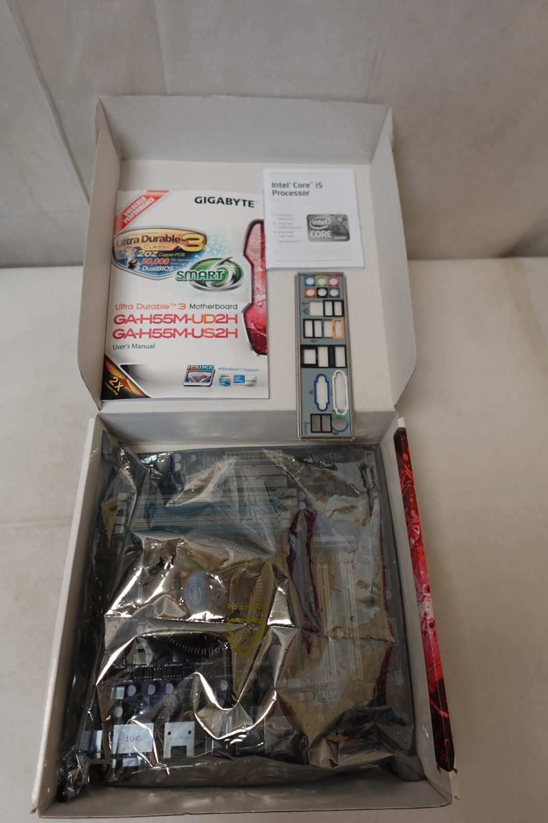 GIGABYTE GA-H55M-UD2H Rev 1.3 Intel H55 LGA 1156 HDMI mATX Motherboard NIB
