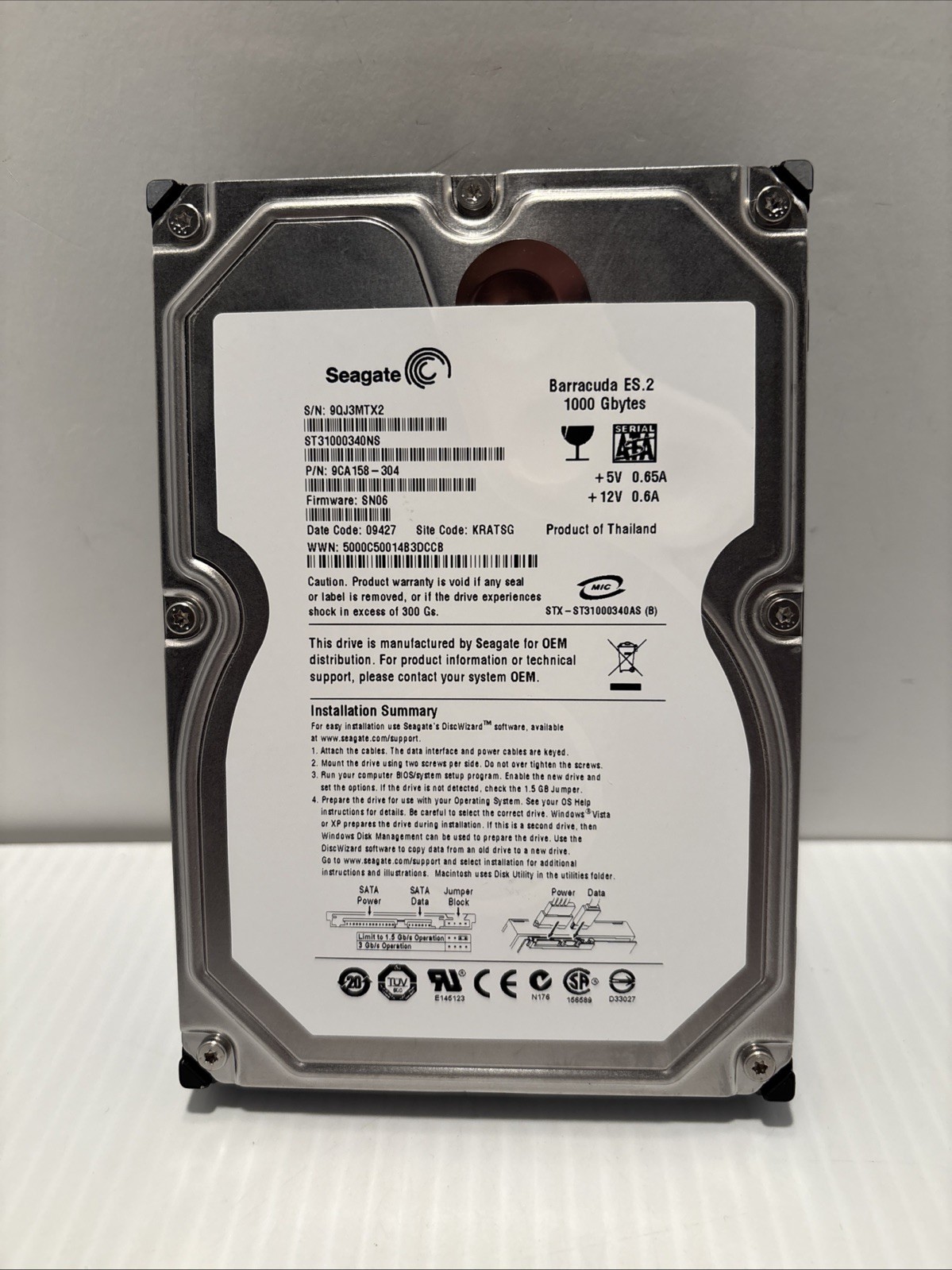 Seagate Barracuda ES.2 1000GB (ST31000340NS)