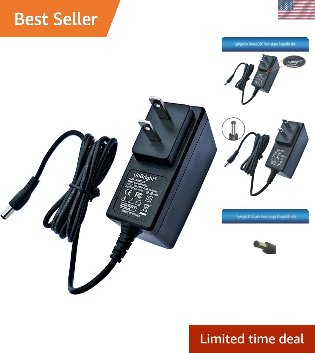 Global 5V 2A Power Supply Adapter with OVP/SCP Protection for Safe Charging