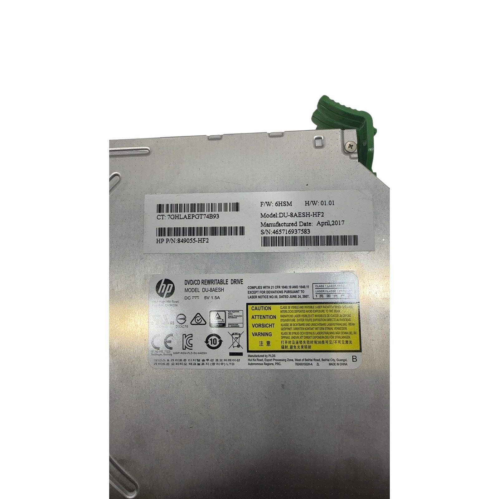 Lot 3 HP DU-8AESH Rewriteable Optical Drive Slim Line Slim Line 849055-HF2