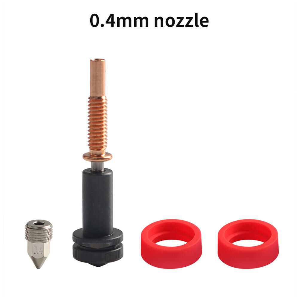Upgraded High Flow 0.4mm/0.6mm Nozzles Hardened Steel/Copper For REVO Hotends