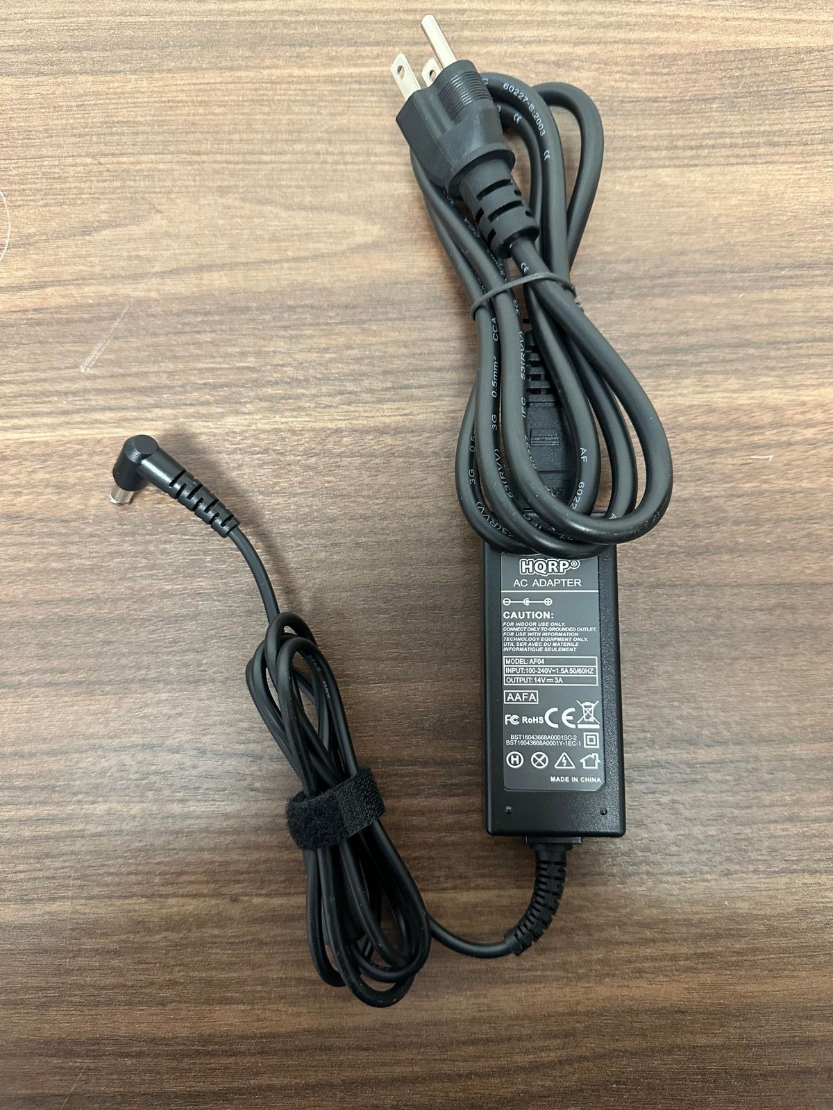 HQRP AC Adapter Model AF04 Input 100-240V 1.5A 50/60Hz Output 14V Very Good