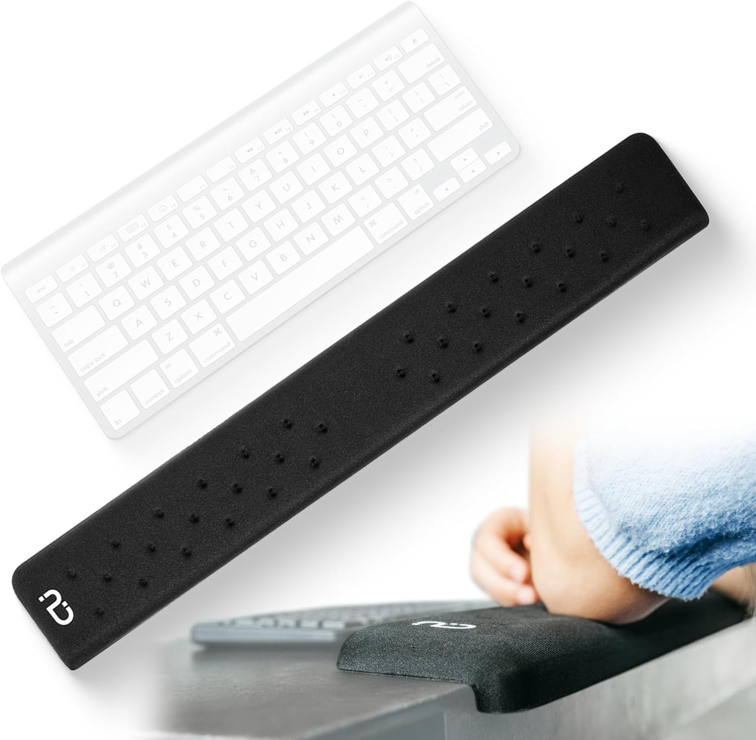 Edgerest  L-Shaped Desk Long Wrist Rest Elbow, Forearm & Wrist Comfort Support f