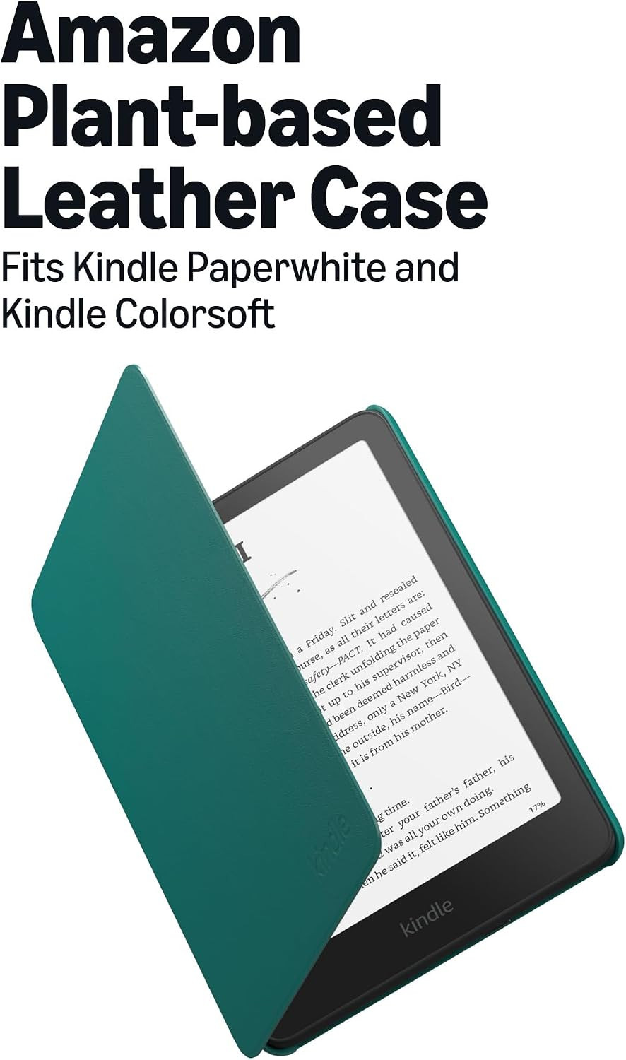 Amazon Plant-Based Leather Case- Lightweight, Protective Cover Designed with Sus