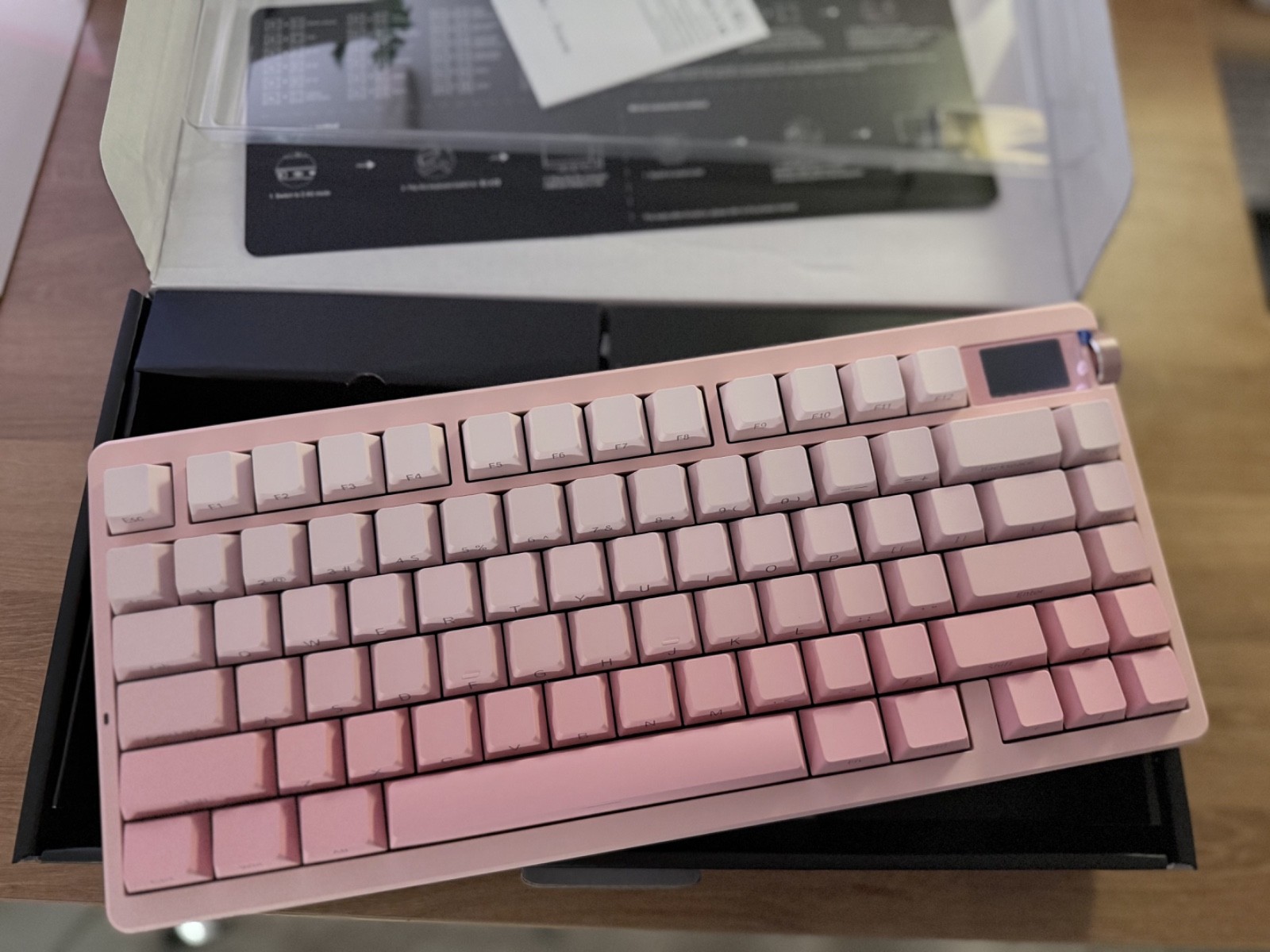 Aula Nova75 Wireless Mechanical Keyboard - Pink Gradient