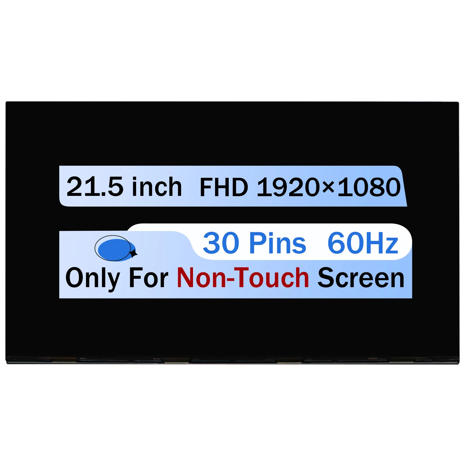 New 21.5" for HP 22-dg0003na LCD Screen Display Replacement Non-Touch FHD 30 Pin