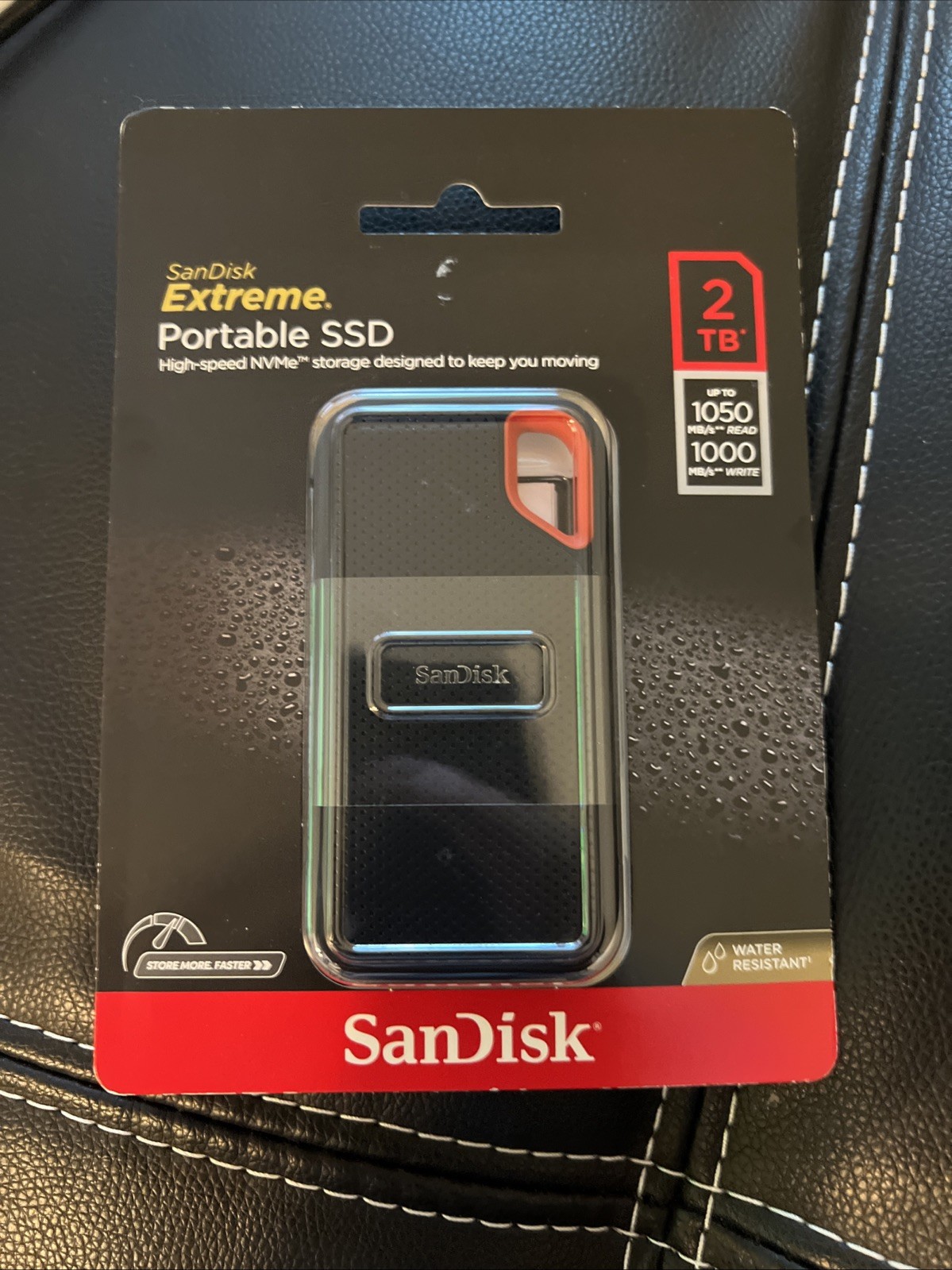 SanDisk Extreme Portable SSD 2TB High Speed NVMe SDSSDE61-2T00-AT SEALED NIB