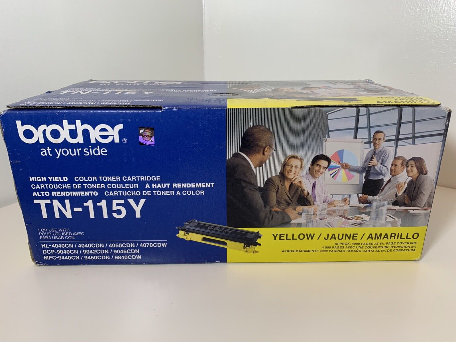 New Genuine Brother TN-115Y High Yield Yellow Toner Cartridge *New Sealed Box