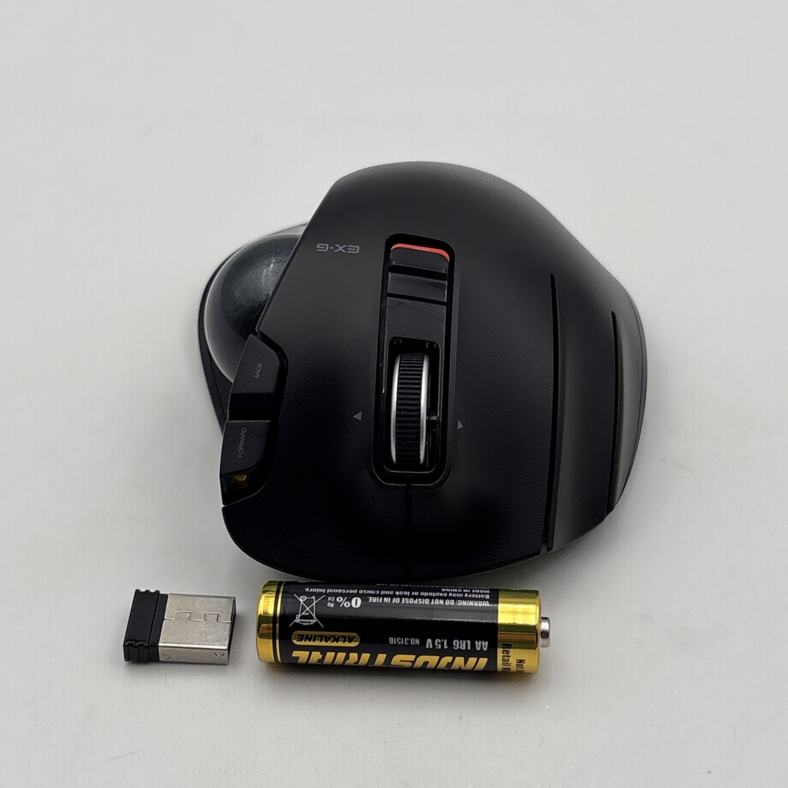 ELECOM EX-G Left-Hand Wireless Trackball Mouse w/ USB Receiver