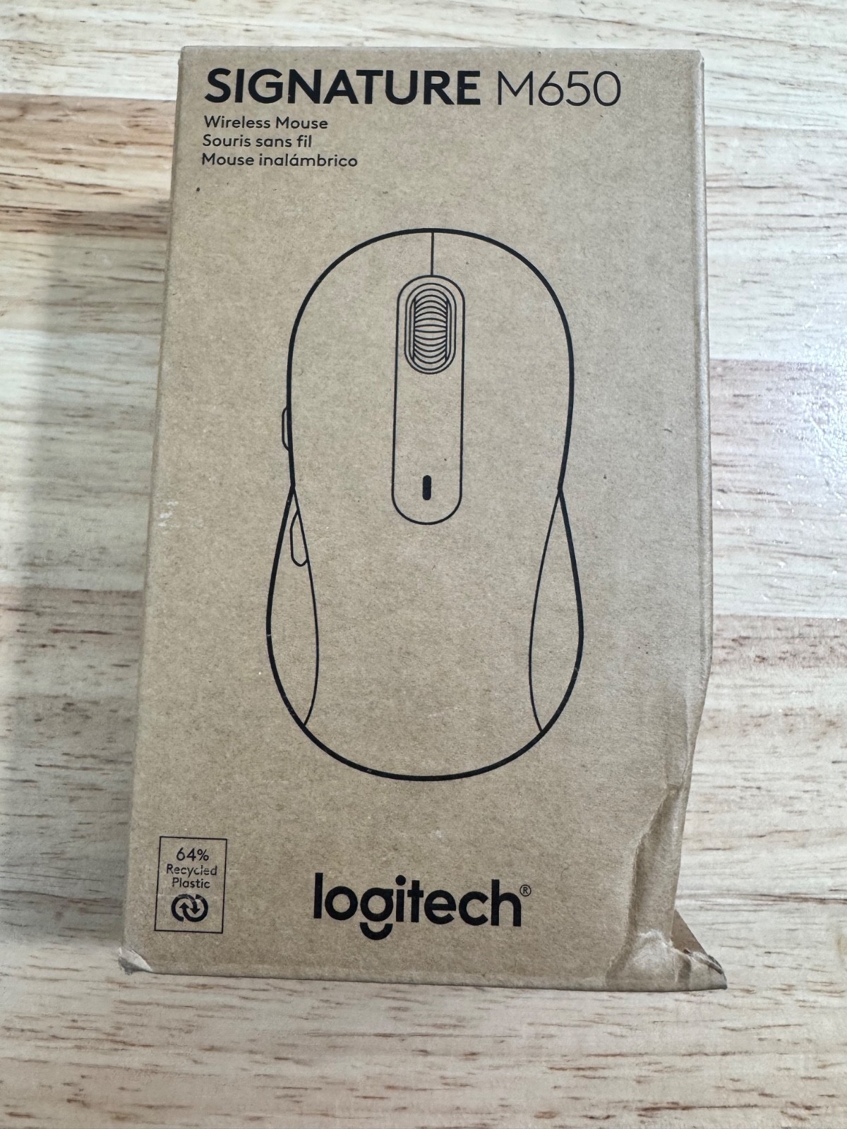 Logitech Signature M650 L Wireless Mouse Bluetooth/USB Optical 4000 DPI Black