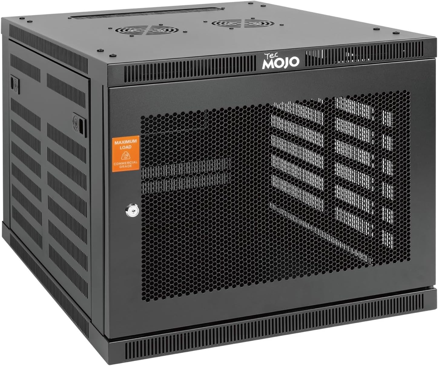 9U Wall Mount Rack Cabinet Heavy-Duty 176 Lbs High Load Capacity 19” Enclosed