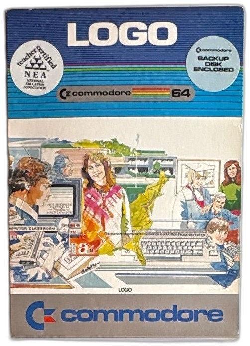 Commodore 64 LOGO Language Software 1983 Complete Box Manual Disks Tested