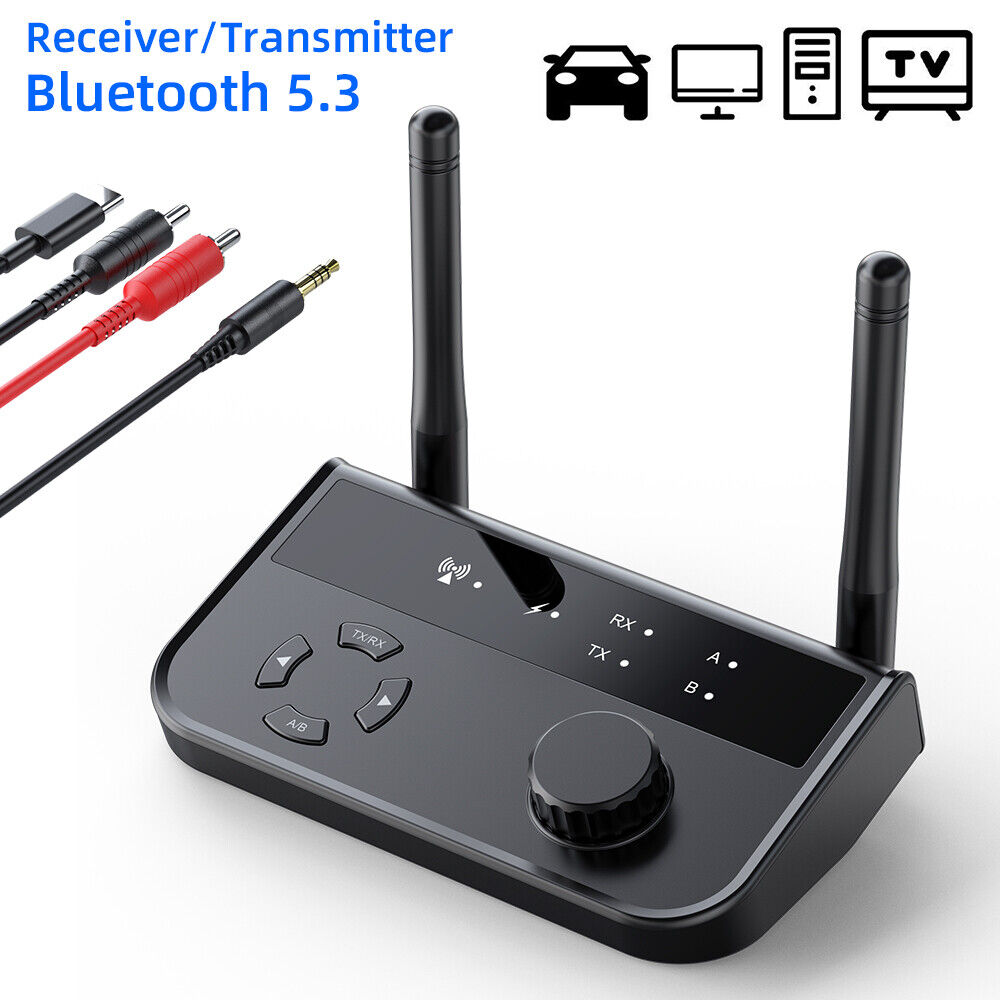 Bluetooth 5.3 Audio Adapter Bluetooth Audio Adapter For Home Stereo AUX 2 RCA