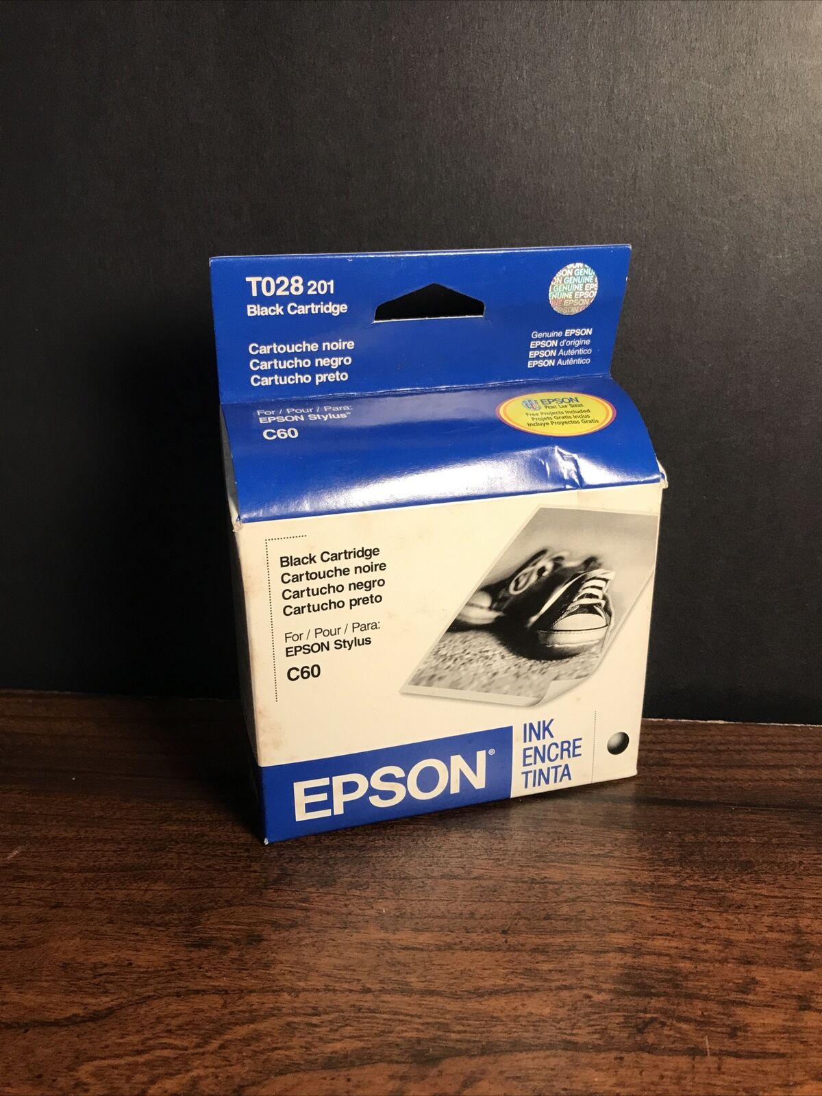 EPSON T028 201 Black Cartridge for Stylus C60 Genuine Expired 2005
