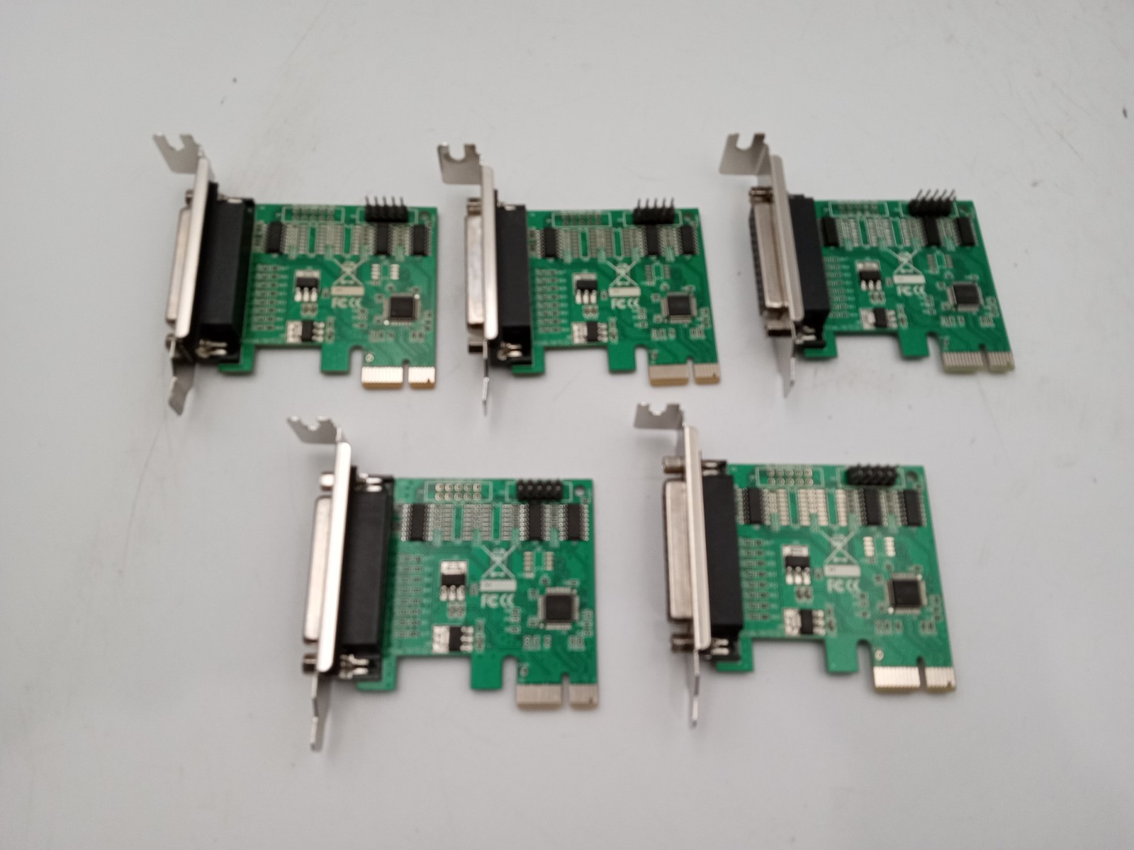 Lot of 5 - PCIe to Parallel Port Adapter Cards Low Profile SFF -RR