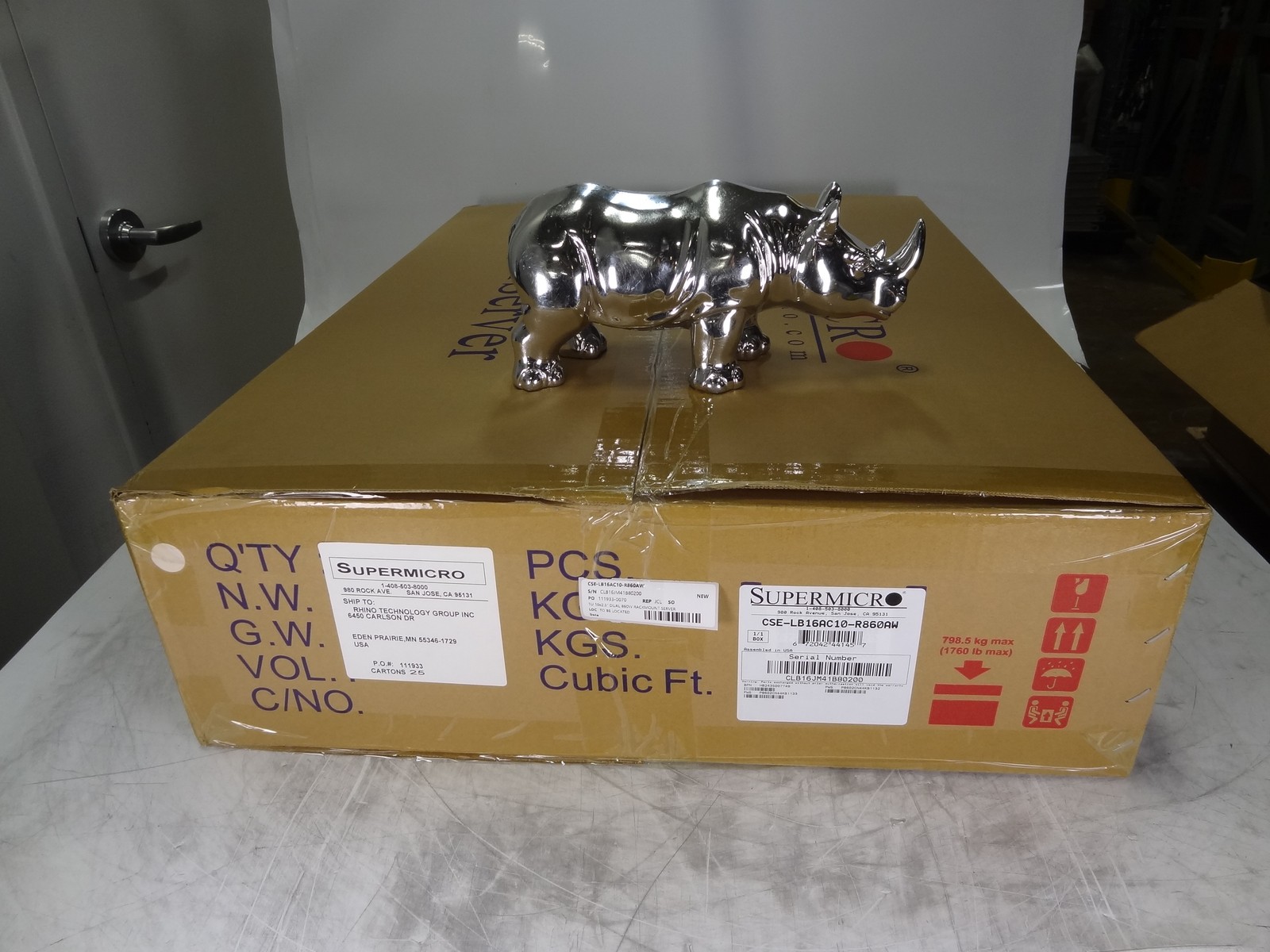 NEW CSE-LB16AC10-R860AW SUPERMICRO 860W RKMNT SERVER (1U 10X2.5IN)