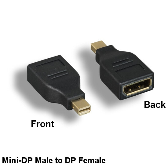 Kentek Mini DisplayPort 1.2a Male to DisplayPort Female Adapter 4K HD Monitor