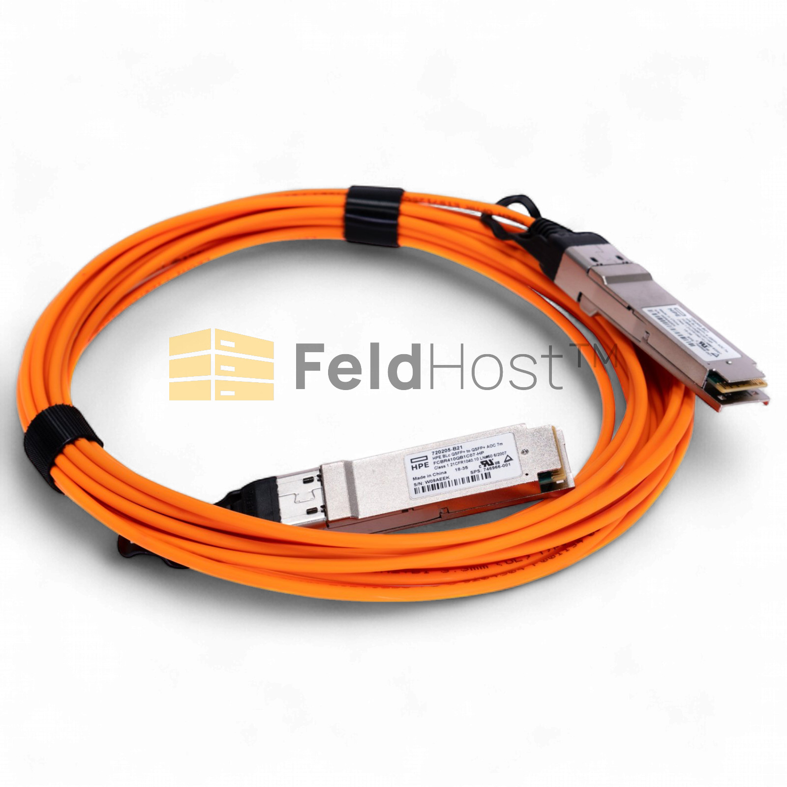 HPE HP BLc 720205-B21 QSFP+ to QSFP+ AOC 7M Active Optical Cable *NEW*