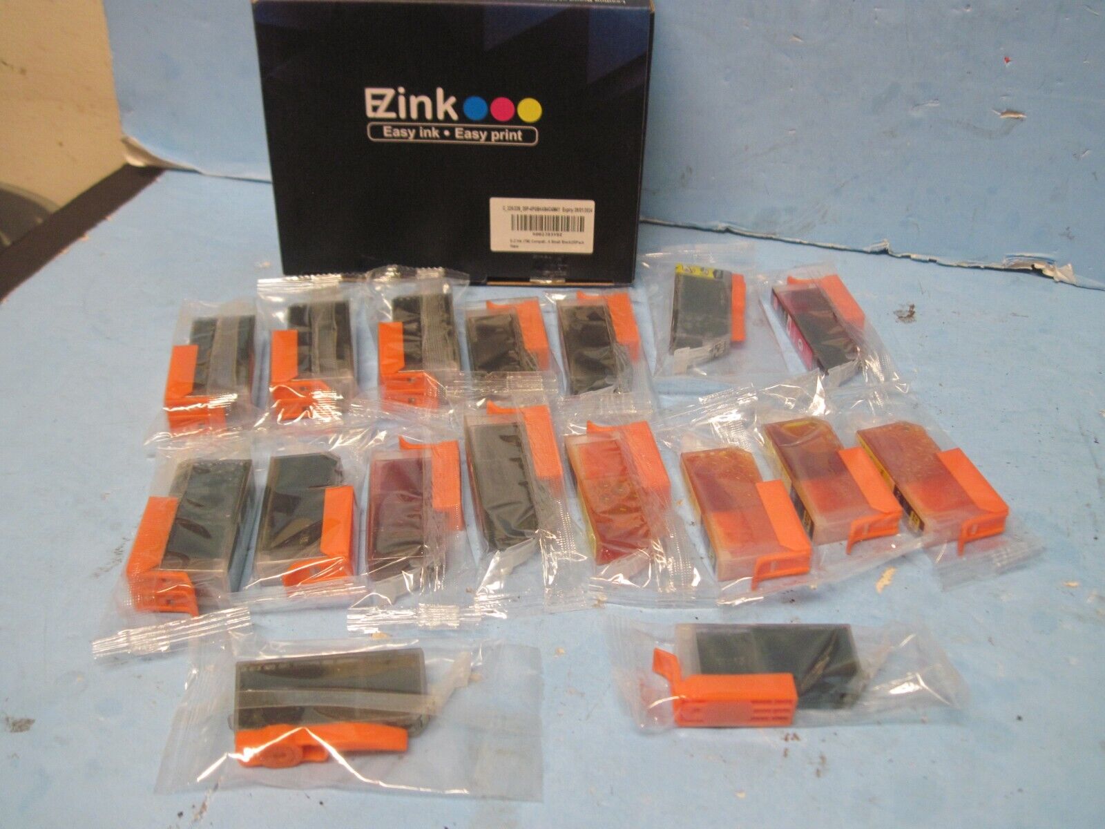 Lot of 15 Ezink Ink Cartridges 226  C-226B C-226C C-226Y C-226M C-225B