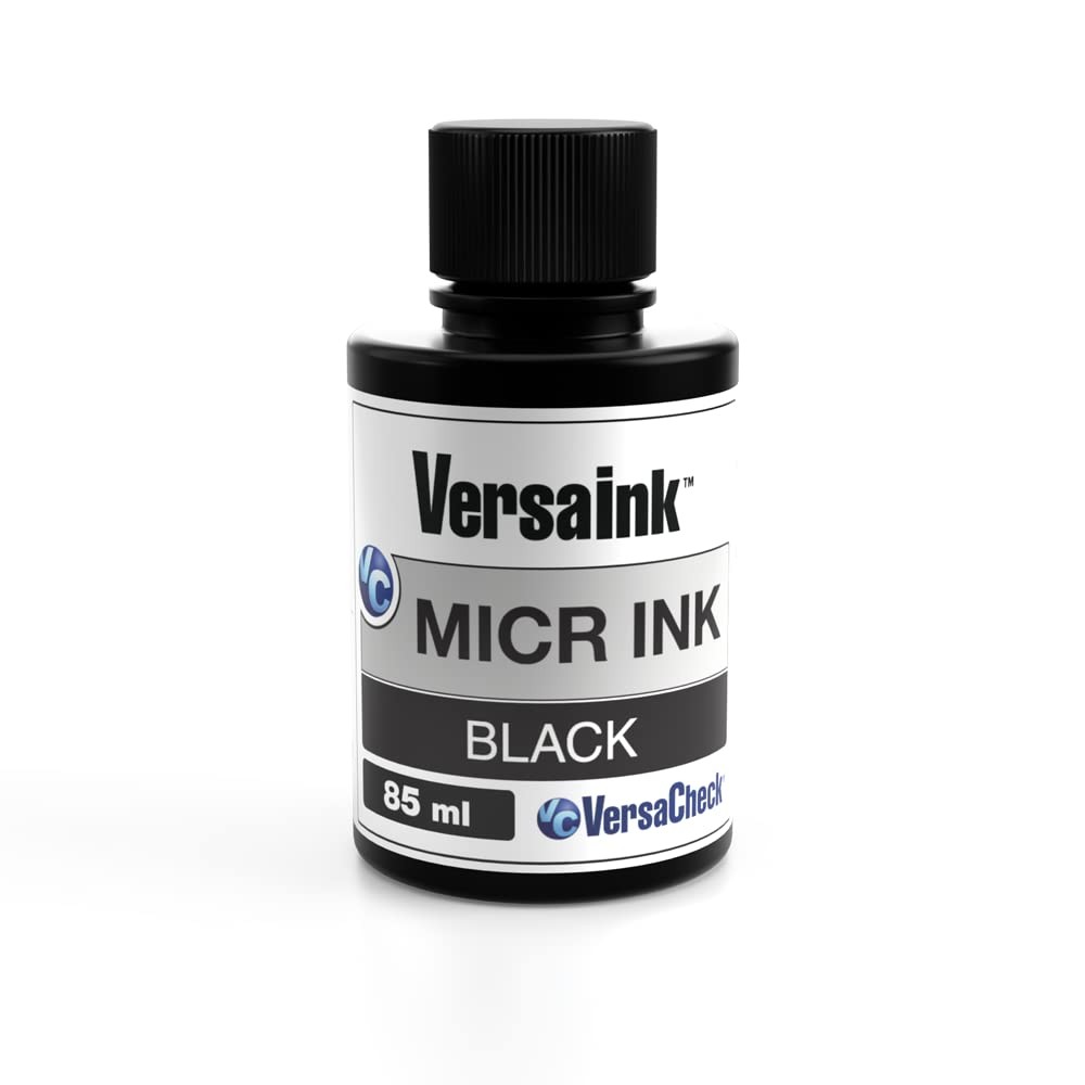 VersaInk-Nano Black MICR Ink -85ml Magnetic Ink Check Printers And All-in-One