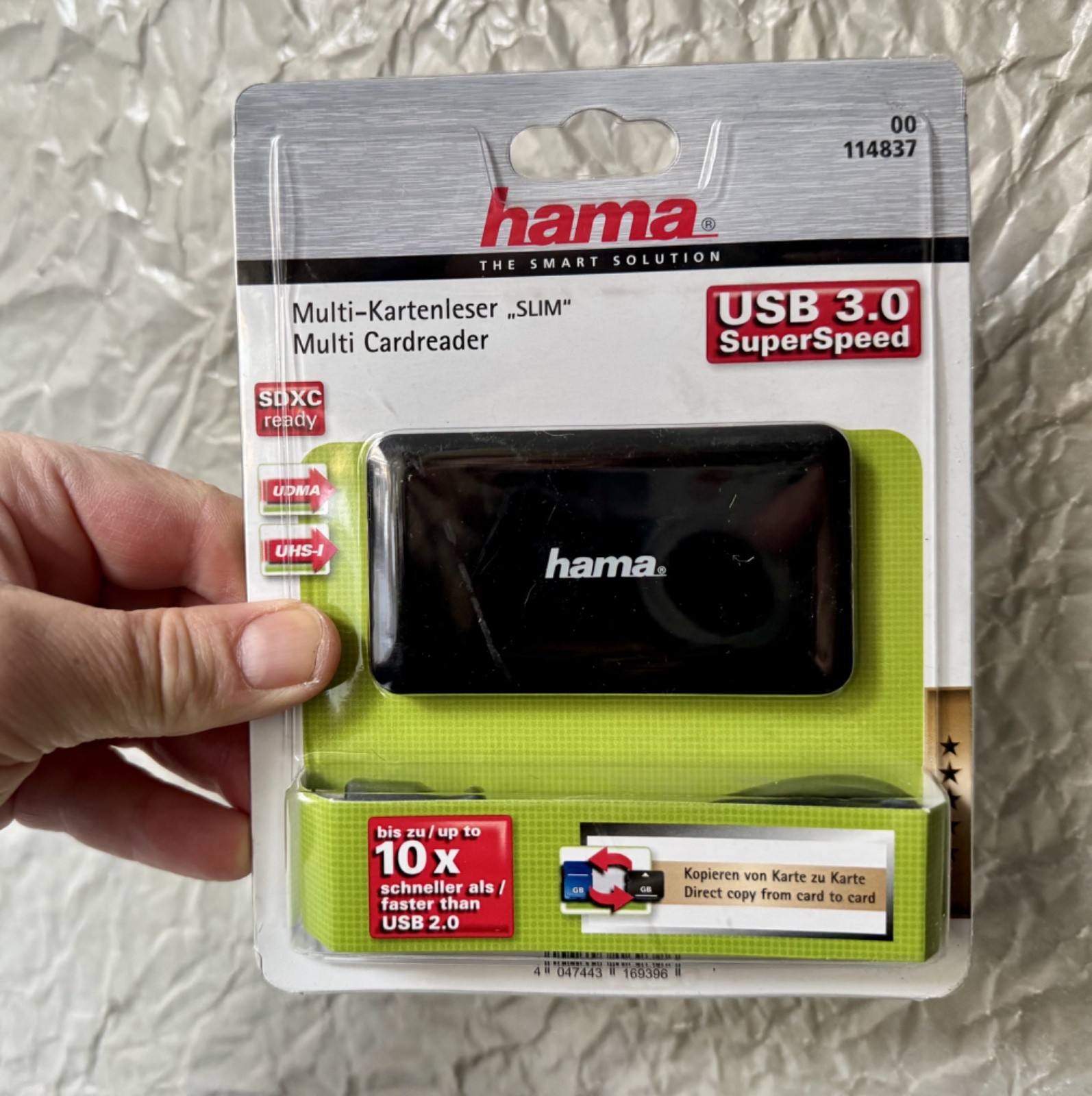 Hama USB card reader card reader all in one USB 3.0 for SD SDHC micro SD CF xD MS