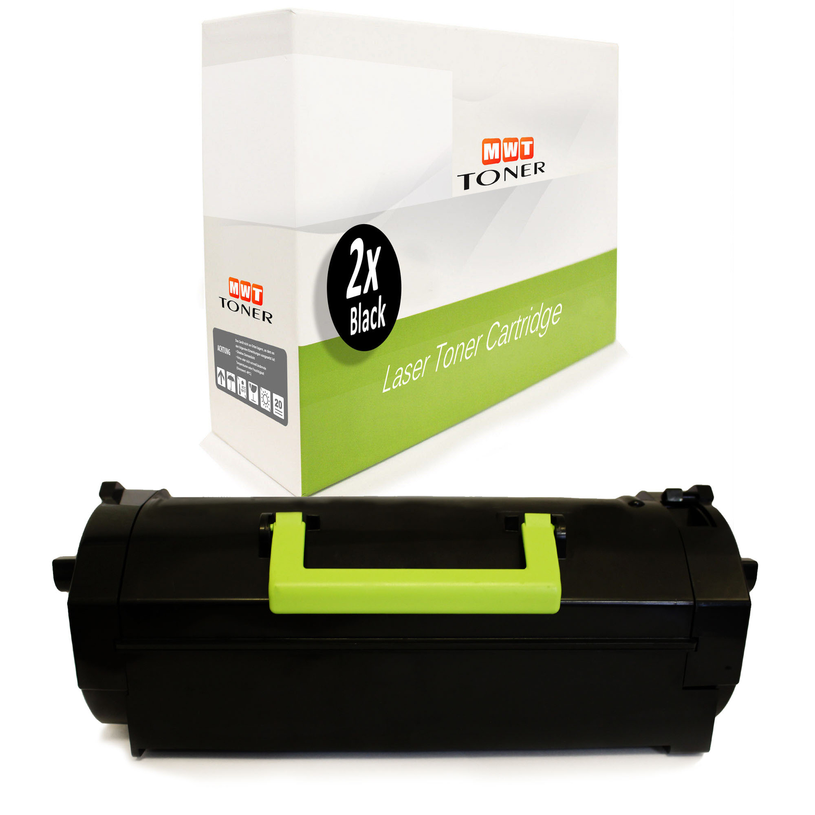 2x MWT Toner XXL replaces Lexmark 24B6015 M 5100 Series 5155 5163