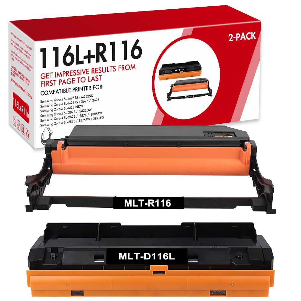 2PK MLT-D116L+MLT-R116 Drum Unit for SAMSUNG XPRESS SL-M2875 SL-M2625 SL-M2675