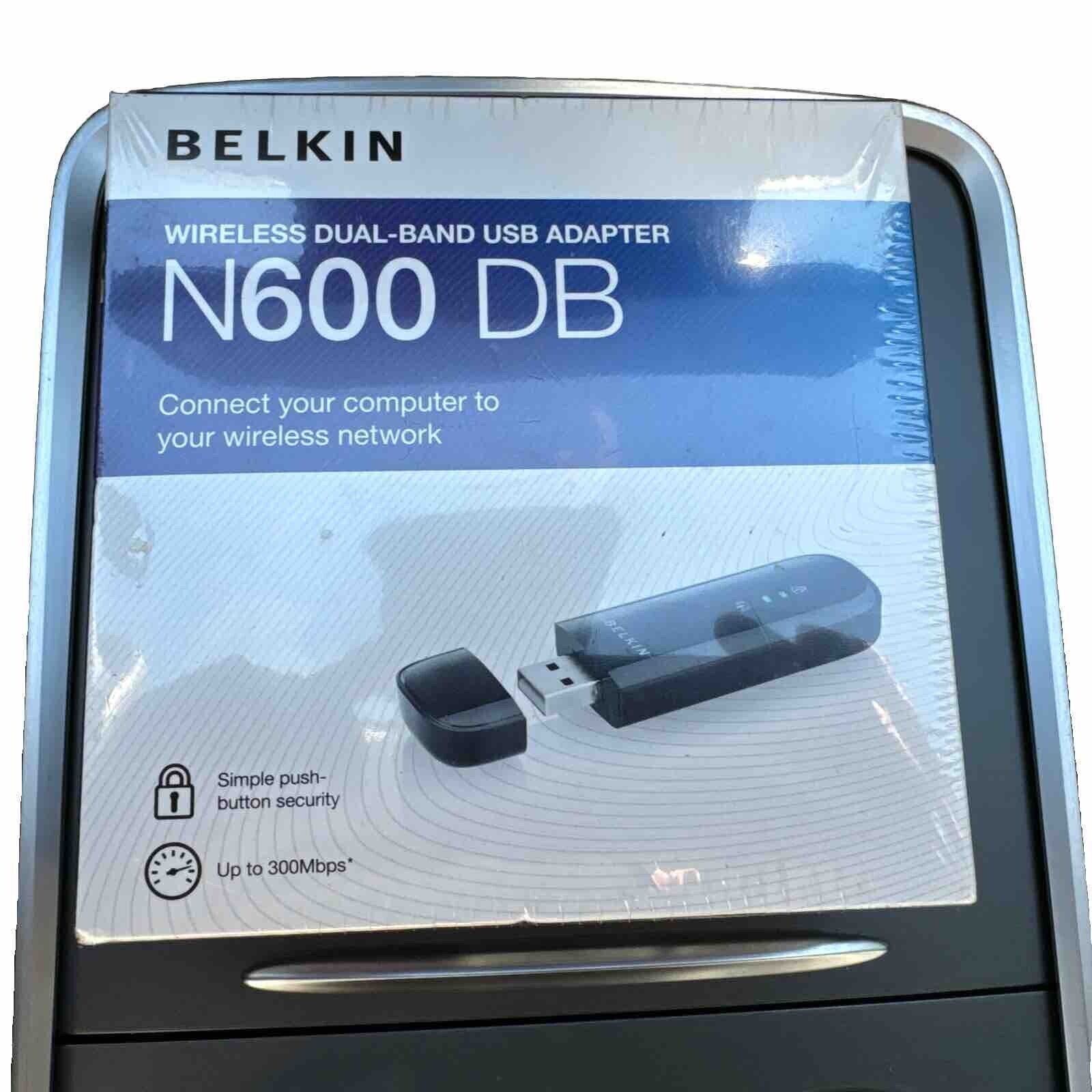 Belkin N600 DB Wireless Dual-Band USB Adapter laptop or desktop computer 