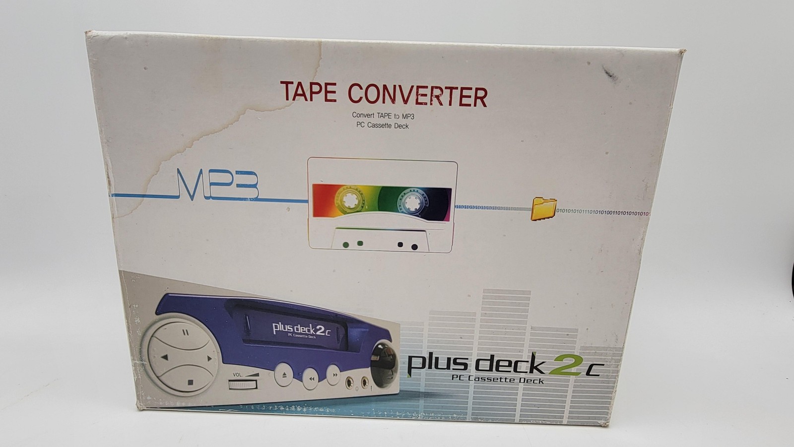 BTO Plus Deck 2C PC Cassette Deck MP3 Tape Converter Open Box CIB RARE