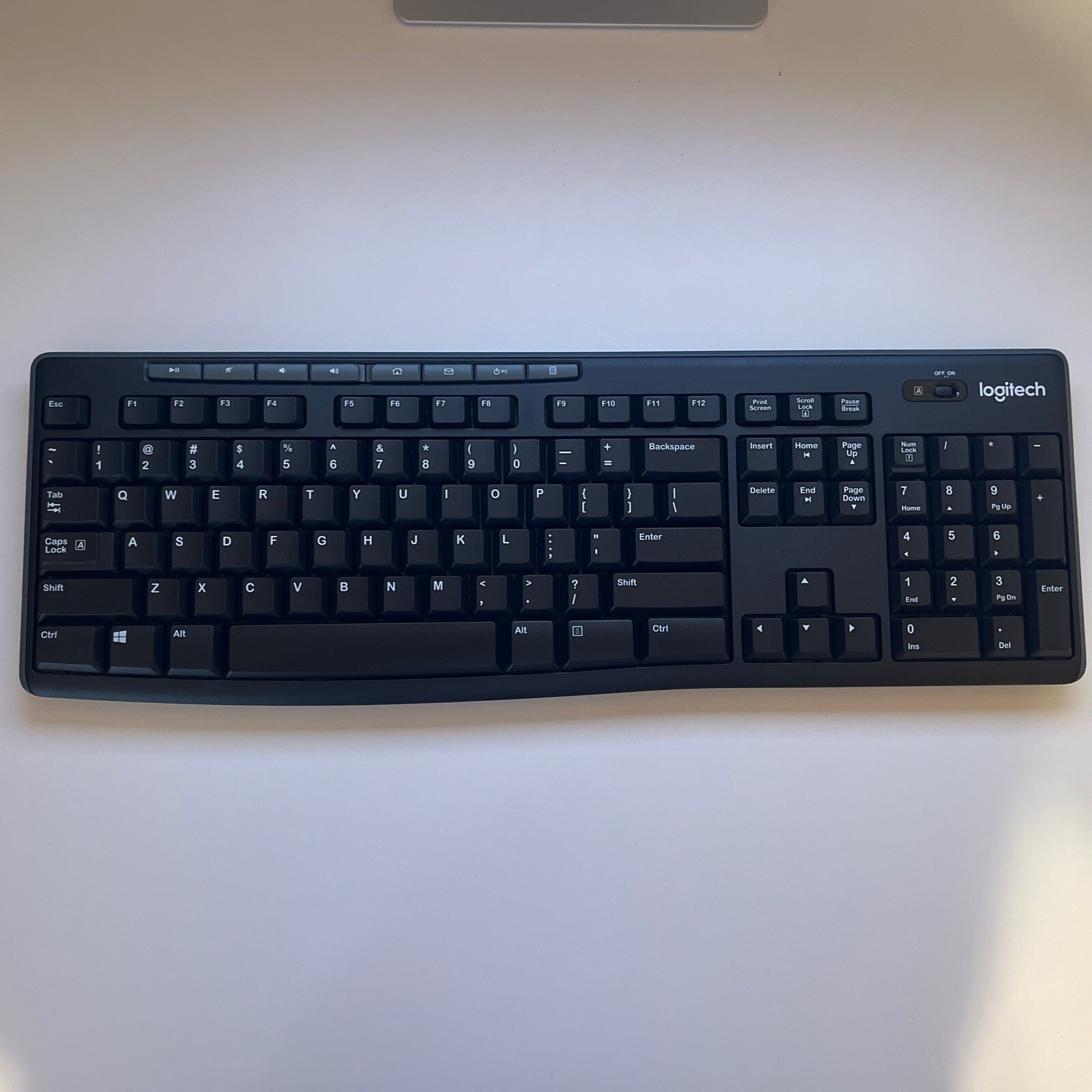 Genuine Logitech K270 820-006477 Wireless Keyboard Y-R0042 Black (no reciever)