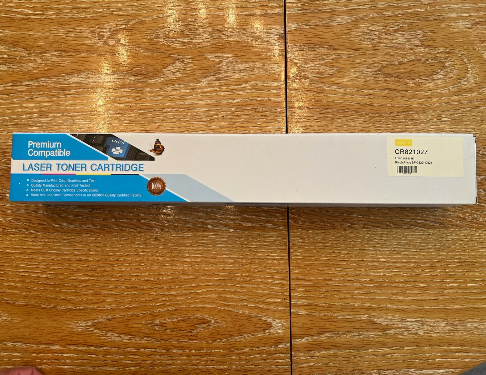 Premium Compatible CR821027 Laser Yellow Toner for Ricoh Aficio SP C820, C821