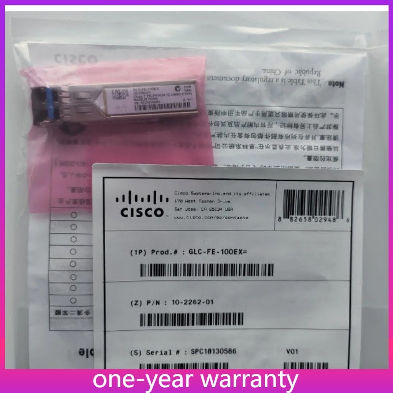GLC-FE-100EX 100BASE-LX SFP NEW Cisco Transceiver Module 1310nm 10km SMF LC