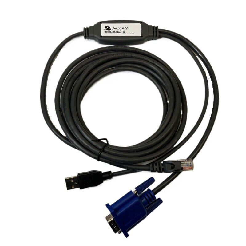 For Avocent Autoview USBIAC-10 10FT KVM Switch Cable Module 520-422-502