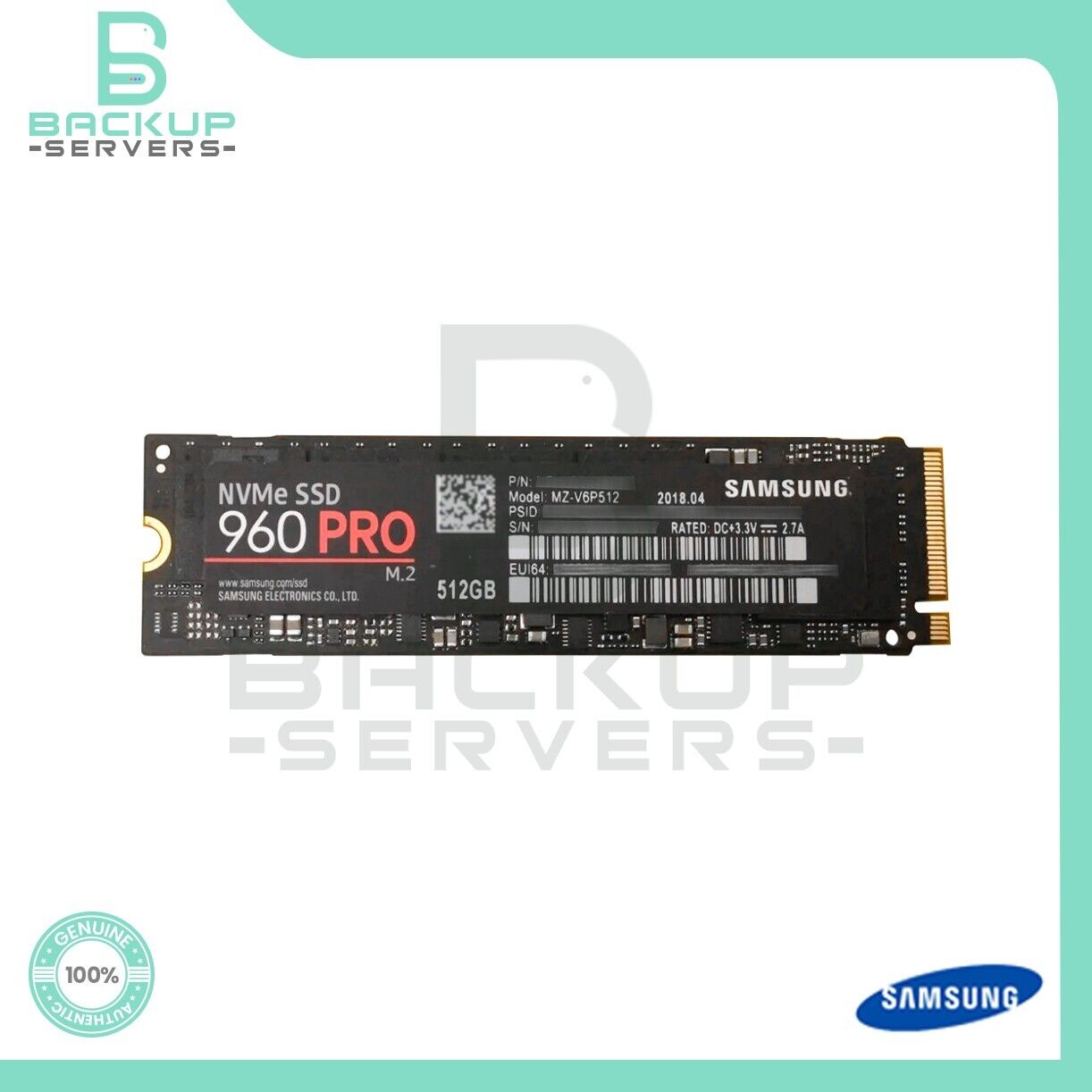 Samsung 960 PRO MZ-V6P512 512GB NVMe M.2 PCI Express 3.0 x4 Internal SSD
