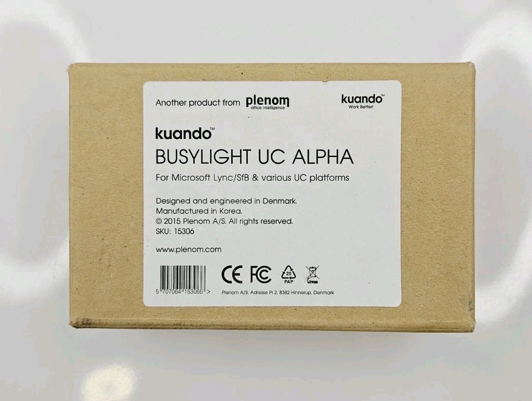 Kuando Busylight UC Alpha LED Presence Indicator for Microsoft Teams Zoom NEW
