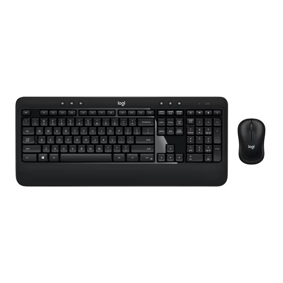 Logitech Advanced Combo Wireless Keyboard and Mouse, Black, Walmart Exclusive
