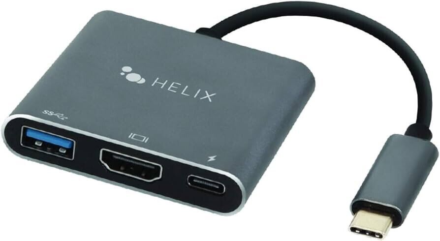 Helix 3-in-1 USB-C to HDMI/USB-C/USB-A Hub (ETHHUB3)