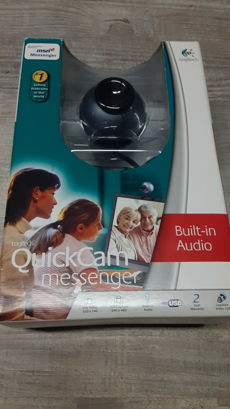 Open Box UNUSED QuickCam Messenger (Logitech) QC MESS 961420-0403 (Vintage 2005)
